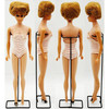 Barbie Vintage 1962 Blonde Bubble Cut Midge Doll in Pink Striped Swimsuit