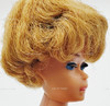 Barbie Vintage 1962 Blonde Bubble Cut Midge Doll in Pink Striped Swimsuit