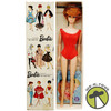 Vintage 1961 Redhead Bubble Cut Barbie Doll in Red Swimsuit By Mattel 850 Japan