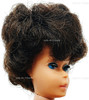 Vintage 1962 Brunette Bubble Cut Barbie Doll in Solid Black Swimsuit 850
