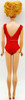 Vintage 1962 Blonde Bubble Cut Barbie Doll in Red Swimsuit By Mattel 850 (2)