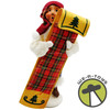 Byers' Choice Carolers Winter Outdoor Activities Boy Holding Toboggan 10" Figure