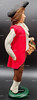 Byers Choice Colonial Caroler with Holly Basket and Yule Log on a Sled 2001 USED