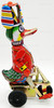 Duck On Bike Wind-Up Tin Toy Funny Action Schylling No. 213 USED