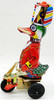 Duck On Bike Wind-Up Tin Toy Funny Action Schylling No. 213 USED
