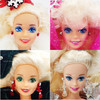 Lot of 4 Happy Holidays Barbie Dolls 1989, 1990, 1991, and 1992 NO BOXES NEW