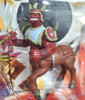 Yu-Gi-Oh! Rabid Horseman Figure With Holo-Tile Series #6 Mattel B4223 NRFP