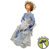 Byers Choice Disney Exclusive Victorian Woman on Wicker Chair Signed 1998 USED