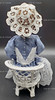 Byers Choice Disney Exclusive Victorian Woman on Wicker Chair Signed 1998 USED