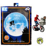 NECA E.T. 40th Anniversary 7" E.T. & Elliott with Bicycle Action Figure Set NEW