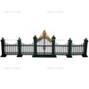 Department 56 Village Wrought Iron Gate and Fence 9 Piece Set Metal Accessory
