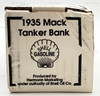 ERTL Shell 1935 Mack Tanker Bank Die Cast Metal Vehicle Locking Coin Bank w/ Key
