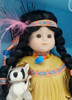 Dan Dee Pocahontas Fine Porcelain 12" Doll 400th Anniversary Special Edition NIB