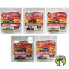 Lot of 5 Hot Wheels Redline 50th Anniversary Full Set Of Vehicles 2018 Mattel