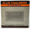 SpecCast Allis-Chalmers Milwaukee Classic Series D-14 Gas Tractor #SCT240 NRFB