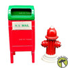 Department 56 Heritage Village Mail Box and Fire Hydrant Metal Accessories 52140
