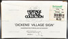 Department 56 Dickens' Village Sign Porcelain Accessory 65692