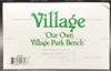 Department 56 Our Own Village Park Bench Accessory
