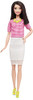 Barbie Fashionistas White & Pink Pizzazz No 30 Tall Doll 2015 Mattel DMF32