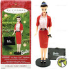 Barbie in Busy Gal Fashion Figurine and Portfolio Ornament Set Hallmark Set of 2