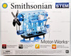 Smithsonian Motor-Works Blue STEM Building Kit 2022 Working 4 Cylinder Engine