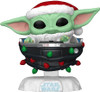 Funko Pop Star Wars 746 Grogu Holiday with Pram Bobble-Head Figure