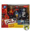 The Simpsons Interactive Springfield Cemetery Environment & 4 Action Figures Set