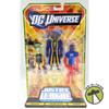 DC Universe JLU Aquagirl, Future Static, Micron Action Figures 2012 Mattel NRFP
