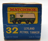 Matchbox Vintage #32 Leyland Petrol Tanker Vehicle with Original Box Lesney New