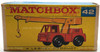 Matchbox #42 Vintage Iron Fairy Crane Vehicle with Original Box Lesney New