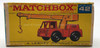 Matchbox #42 Vintage Iron Fairy Crane Vehicle with Original Box Lesney New