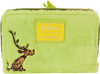 Dr. Seuss Plush Grinch Glow Cosplay Zip Around Wallet Loungefly