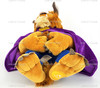 Disney Store Beauty and the Beast 14" Stuffed Beast Plush with Purple Cloak