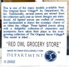 Department 56 The Original Snow Village Red Owl Grocery Store 56.55303