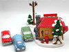 Department 56 Original Snow Village Used Car Lot Set of 5 Accessories 5428-3 New