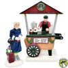 Department 56 The Original Snow Village Starbucks Coffee Cart Accessory Set of 2