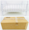 Designcraft Inc White Doll Crib Metal with White Eyelet Bedding for 14" Doll NEW
