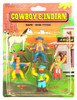 Cowboy & Indian Lot of 3 Vintage Western Mini Wild West Figures 1992 Soma