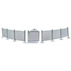 Department 56 Chain Link Fence With Gate Set of 3 Accessories 52345