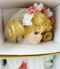 Royalton Collection Playing Bride Porcelain Doll 1998 w/ Stand 14" Maud Bogard