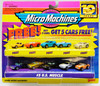 Micro Machines #5 U.S. Muscle Collection with 5 Bonus Cars 1997 Galoob