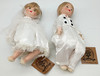 Classic Creations Hand Crafted Deb & Devon Two Porcelain Musical Dolls #633772