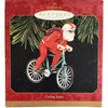 Cycling Santa Ornament 1997 Hallmark Keepsake QX6425