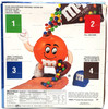 M&M's Orange Baseball Pitcher Candy Dispenser Limited Edition Collectible