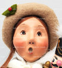 Byers' Choice Caroler Child with Nutcracker Toy 2004 Signed by Byer