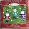 Hallmark Keepsake Jolly Santa Bells Set of 3 Ornaments 2001