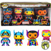 Funko Pop Marvel Blacklight Captain America, Iron Man, Thor, Dr. Strange 4 Pack