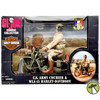 G.I. Joe US Army Courier and WLA 45 Harley Davidson Figure with Motorcycle