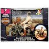 G.I. Joe US Army Courier and WLA 45 Harley Davidson Figure with Motorcycle