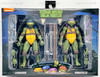TMNT 2 Pack Leonardo & Donatello Collectible Action Figure Set NECA 54125